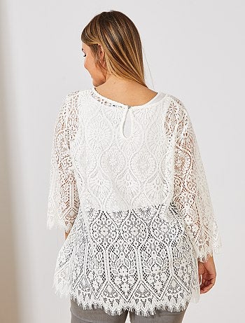 Maglia interamente pizzo - Kiabi