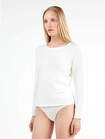 Maglia interna a maniche lunghe in cotone biologico