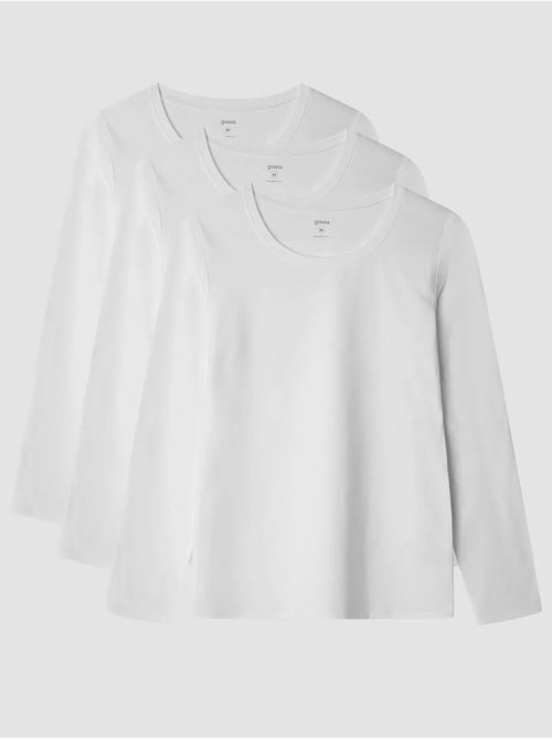 Maglia interna a maniche lunghe in cotone biologico - Kiabi Maglia interna a maniche lunghe in cotone biologico - Kiabi
