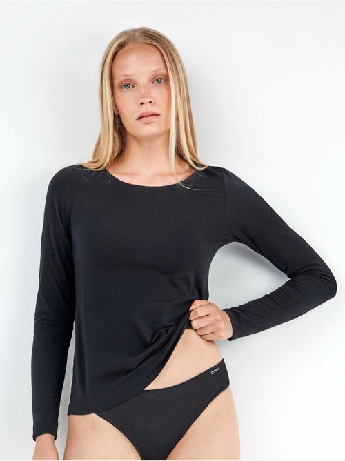 Maglia interna a maniche lunghe in cotone biologico - Kiabi