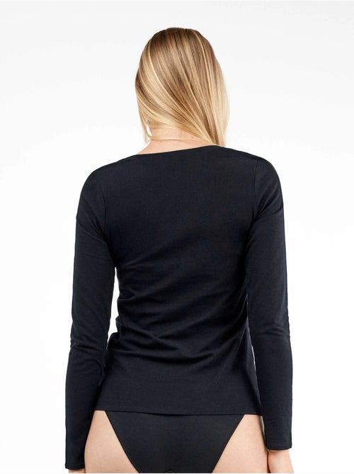 Maglia interna a maniche lunghe in cotone biologico - Kiabi