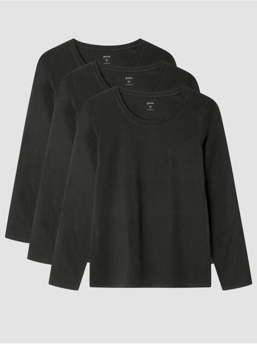 Maglia interna a maniche lunghe in cotone biologico - Kiabi