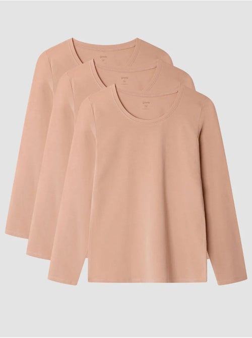 Maglia interna a maniche lunghe in cotone biologico - Kiabi Maglia interna a maniche lunghe in cotone biologico - Kiabi