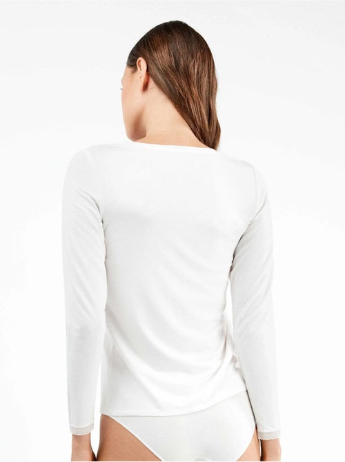 Maglia interna manica lunga modal lenzing - Kiabi