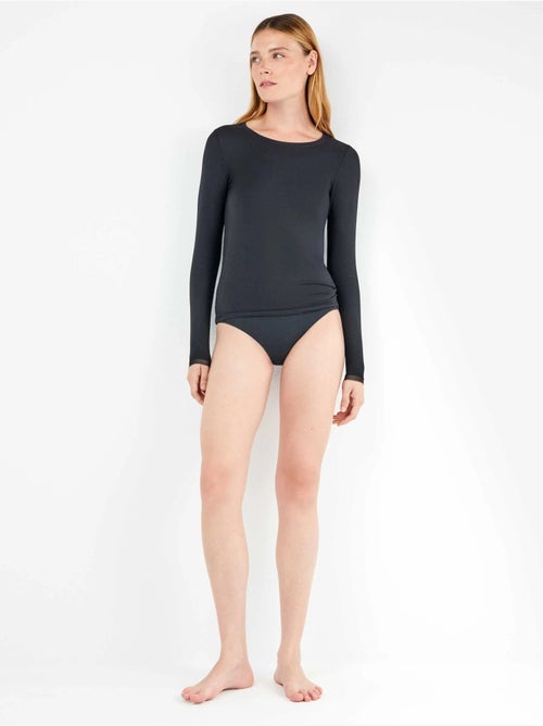 Maglia interna manica lunga modal lenzing - Kiabi Maglia interna manica lunga modal lenzing - Kiabi