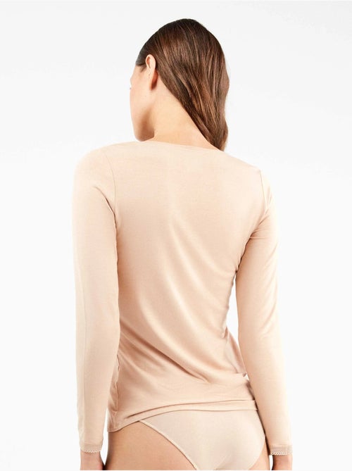 Maglia interna manica lunga modal lenzing - Kiabi Maglia interna manica lunga modal lenzing - Kiabi