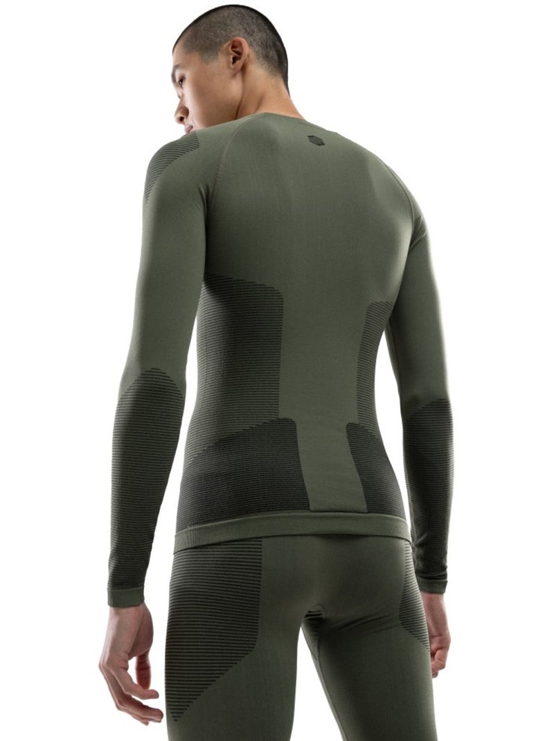 Maglia intima a compressione uomo sport invernali uomo pretzel Verde - Kiabi