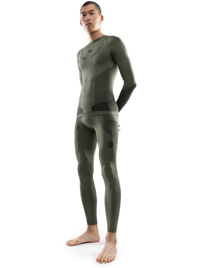 Maglia intima a compressione uomo sport invernali uomo pretzel Verde - Kiabi
