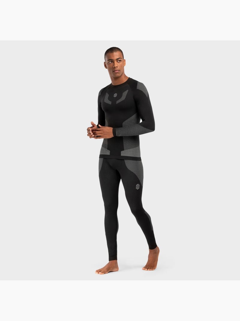 Maglia intima a compressione uomo sport invernali uomo snow dune Nero - Kiabi