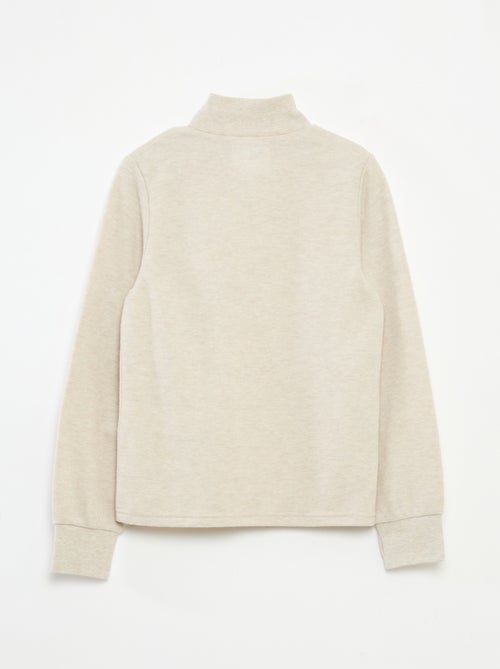 Maglia intima con ricamo in cotone tinta unita - Kiabi