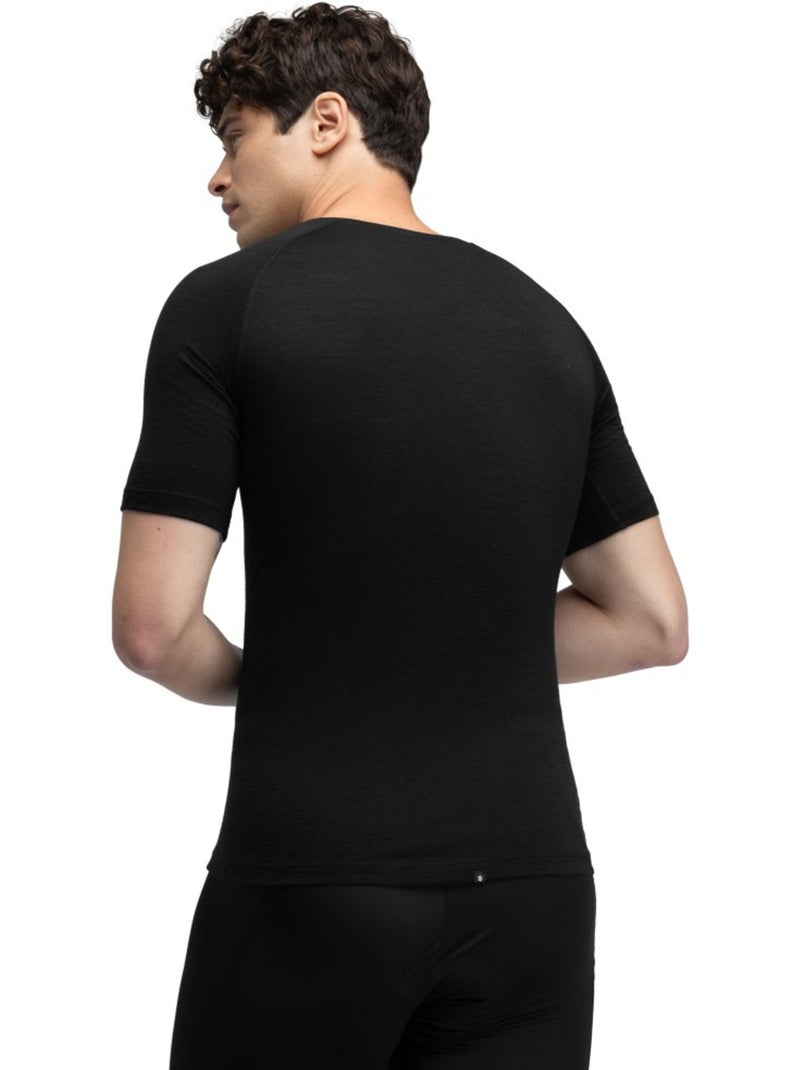 Maglia intima da ciclismo in lana uomo ciclismo uomo srx  ice Nero - Kiabi