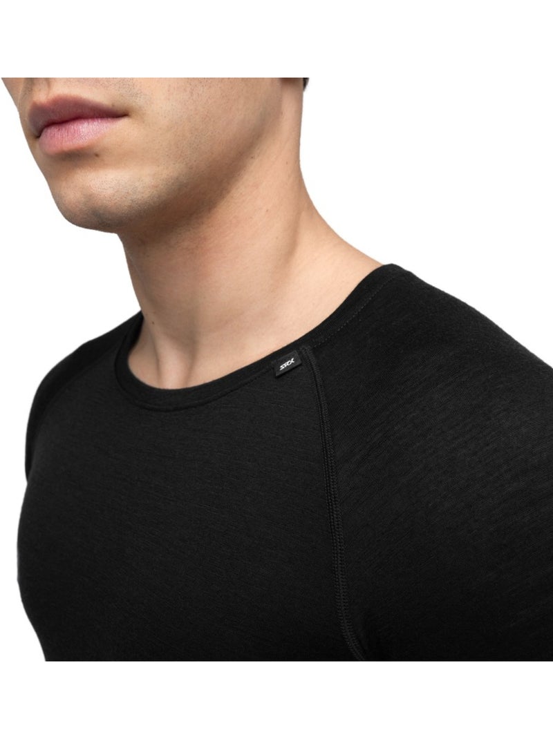 Maglia intima da ciclismo in lana uomo ciclismo uomo srx  ice Nero - Kiabi
