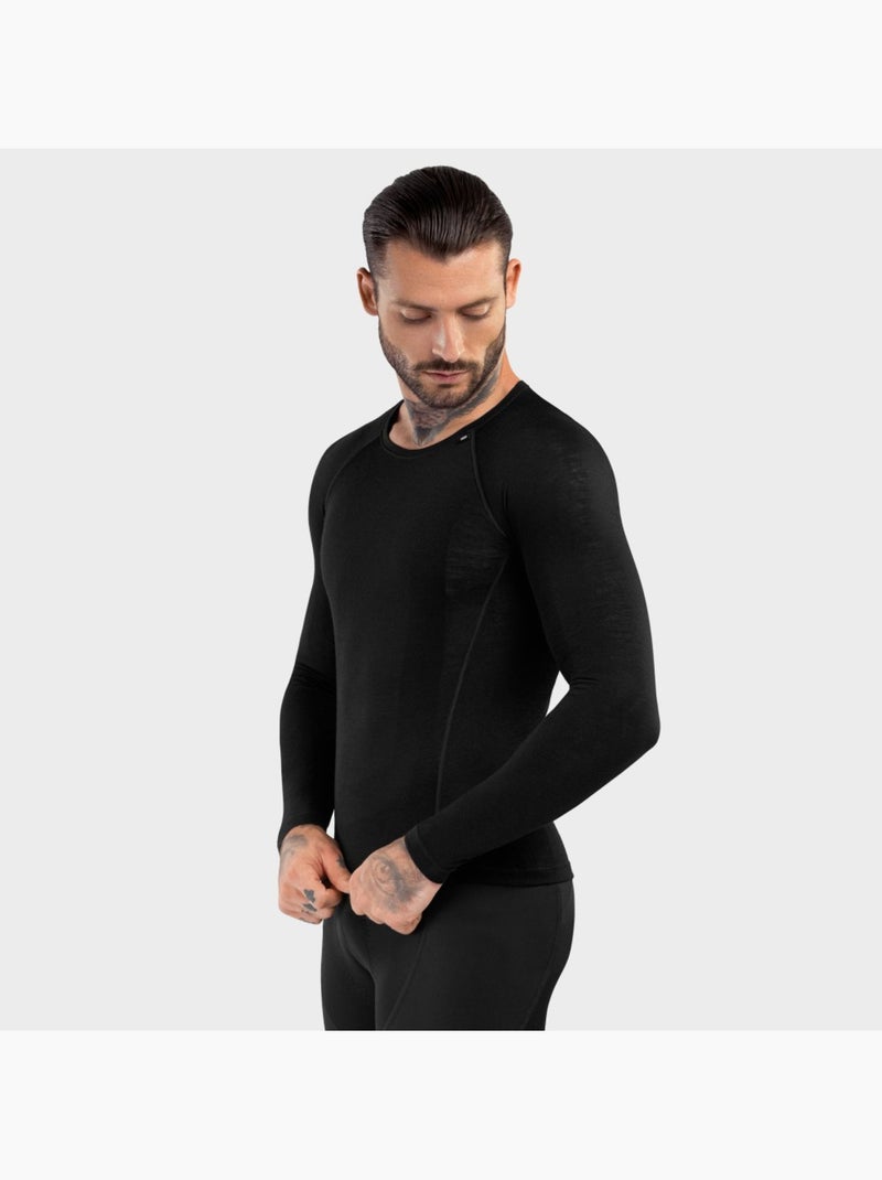 Maglia intima da ciclismo in lana uomo ciclismo uomo srx typhoon Nero - Kiabi