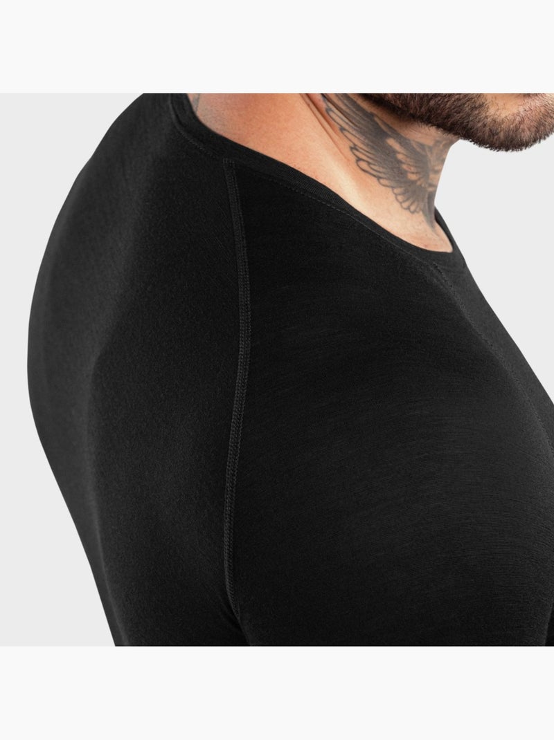 Maglia intima da ciclismo in lana uomo ciclismo uomo srx typhoon Nero - Kiabi