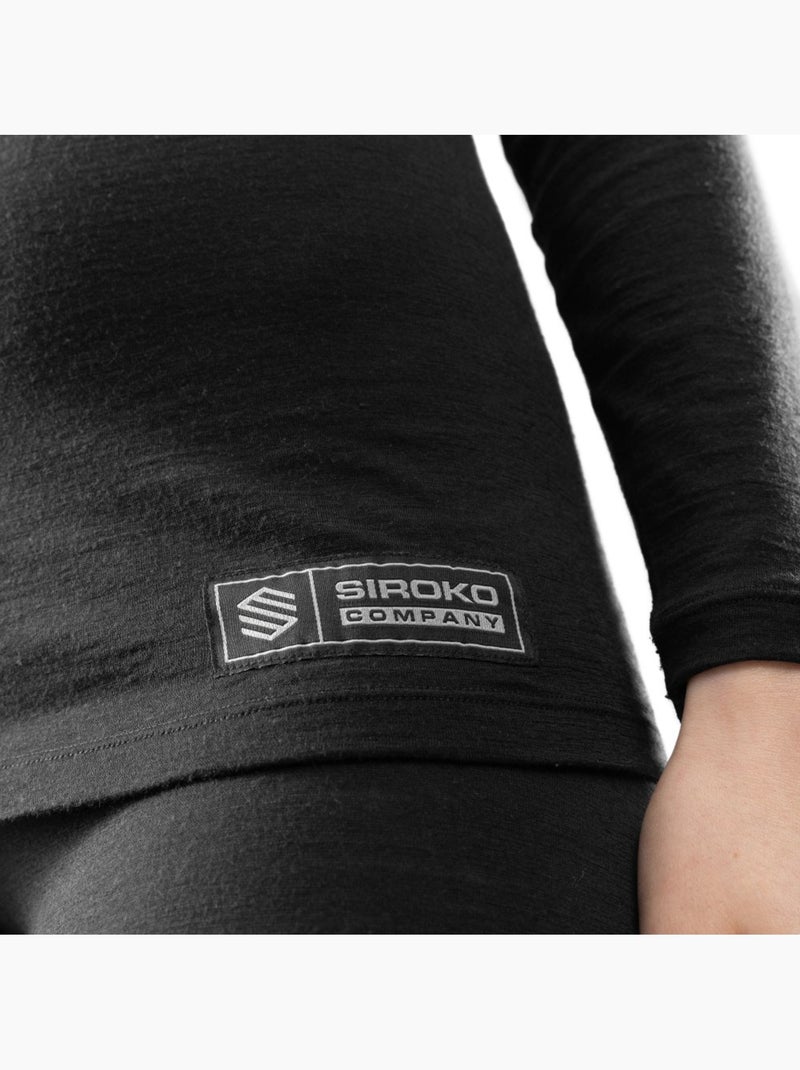 Maglia intima in lana donna sport invernali donna srx siberia Nero - Kiabi