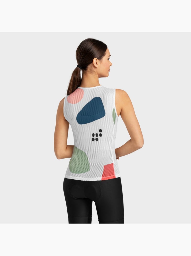 Maglia intima tecnica ciclismo da donna ciclismo donna camerig Bianco - Kiabi