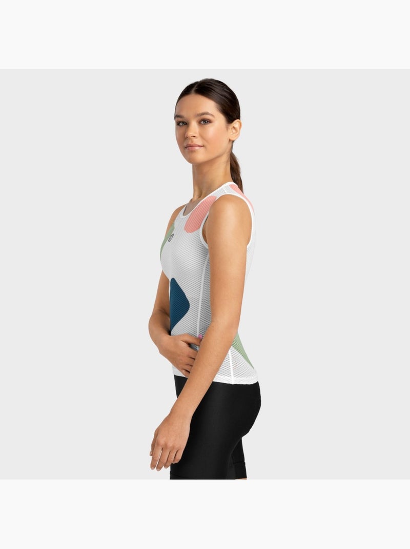 Maglia intima tecnica ciclismo da donna ciclismo donna camerig Bianco - Kiabi