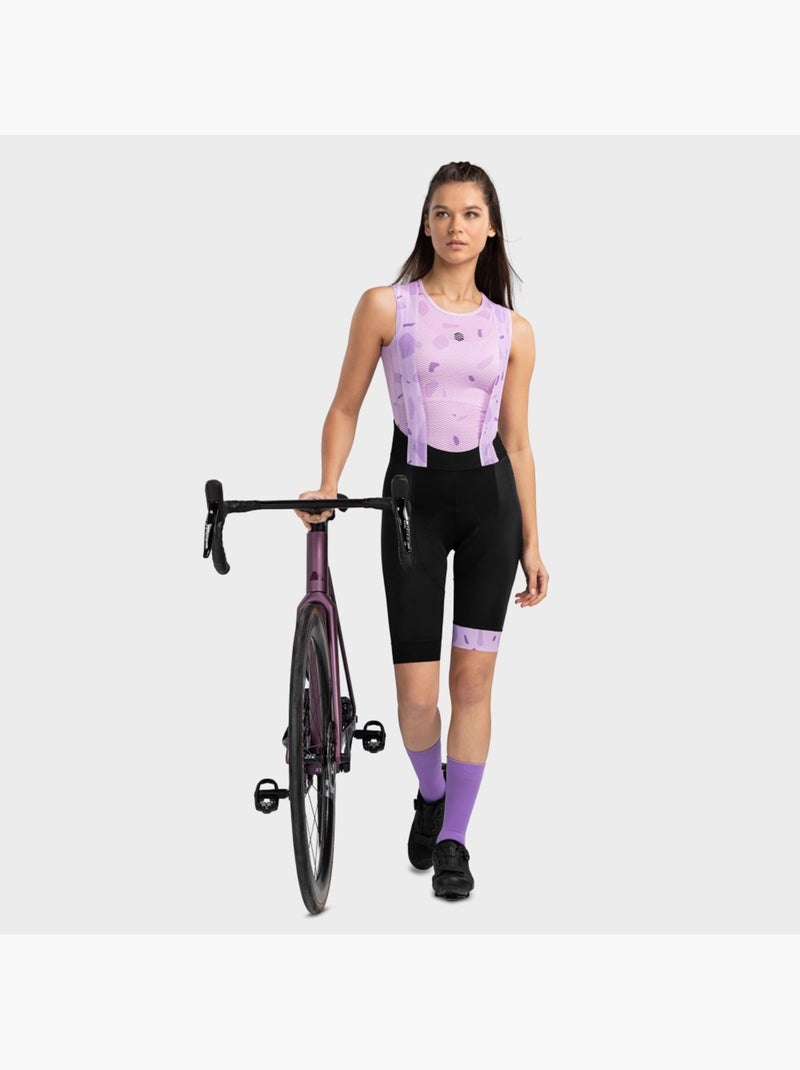 Maglia intima tecnica ciclismo da donna ciclismo donna hesse Lavanda - Kiabi