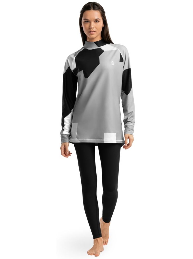 Maglia intima termica donna sport invernali donna slush-w camo Nero - Kiabi