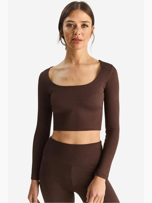 Maglia manica lunga basica corta lucci - Kiabi Maglia manica lunga basica corta lucci - Kiabi