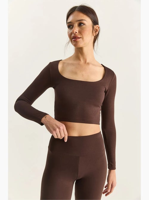 Maglia manica lunga basica corta lucci - Kiabi Maglia manica lunga basica corta lucci - Kiabi
