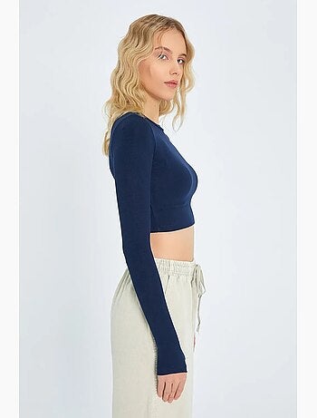 Maglia manica lunga basica corta mixray