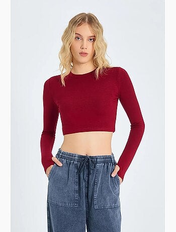 Maglia manica lunga basica corta mixray
