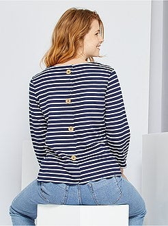 Maglia marinara finitura squama - Kiabi