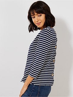 Maglia marinara finitura squama - Kiabi