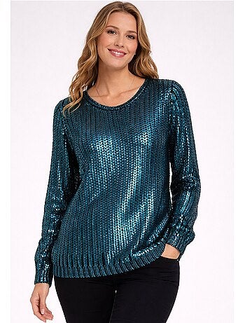 Maglia metallica con scollo a V Kebello