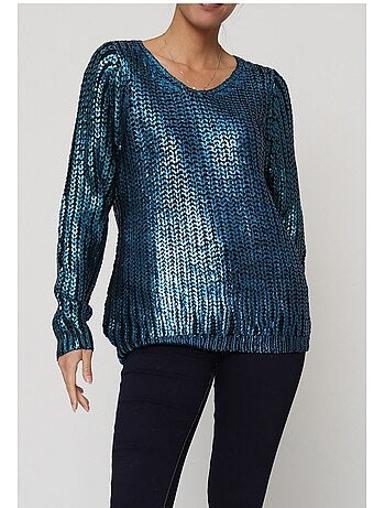 Maglia metallica con scollo a V Kebello