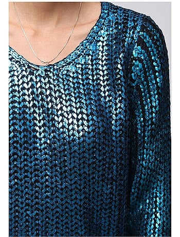 Maglia metallica con scollo a V Kebello