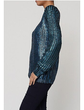 Maglia metallica con scollo a V Kebello