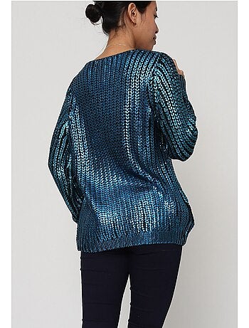 Maglia metallica con scollo a V Kebello