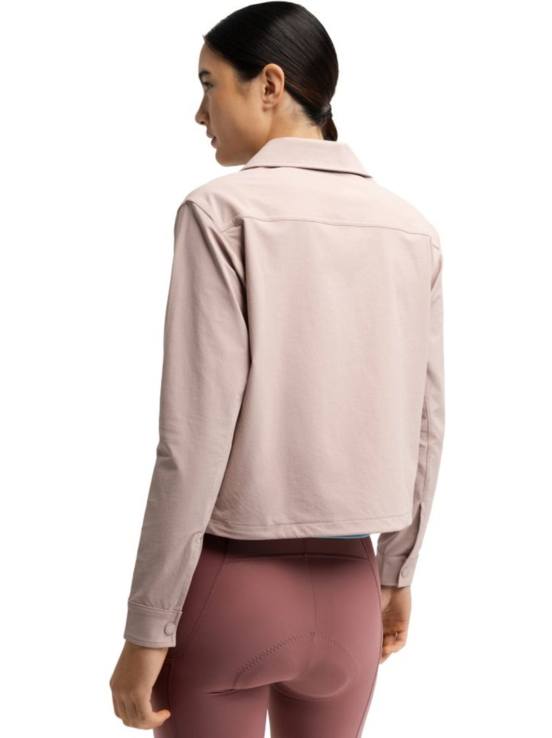 Maglia overshirt estiva da ciclismo gravel da donna ciclismo donna emberly Marrone - Kiabi