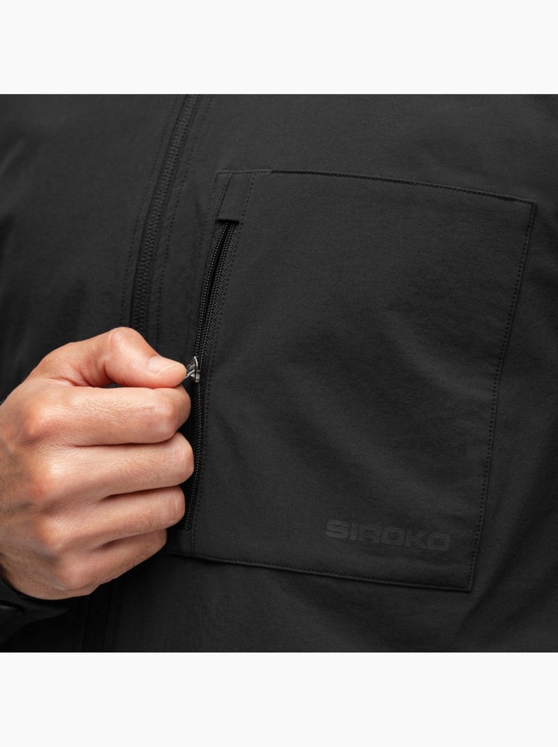 Maglia overshirt estiva da ciclismo gravel da uomo ciclismo uomo stoneway Nero - Kiabi