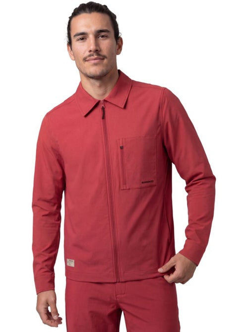 Maglia overshirt estiva da ciclismo gravel da uomo ciclismo uomo stoneway - Kiabi