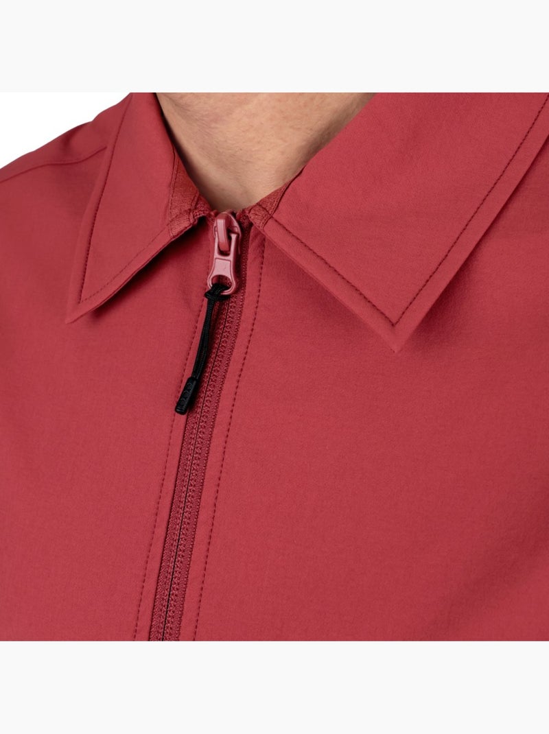 Maglia overshirt estiva da ciclismo gravel da uomo ciclismo uomo stoneway Rosso - Kiabi