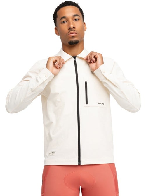 Maglia overshirt estiva da ciclismo gravel da uomo ciclismo uomo stoneway stone - Kiabi