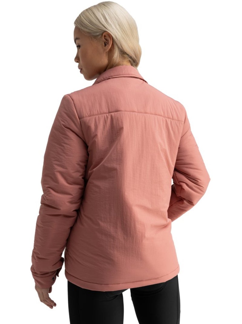 Maglia overshirt isolante da ciclismo gravel da donna ciclismo donna georgia Rosa - Kiabi