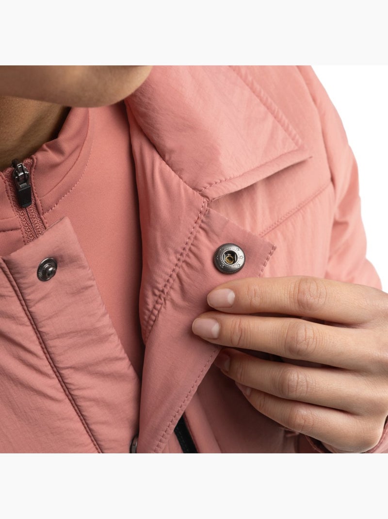Maglia overshirt isolante da ciclismo gravel da donna ciclismo donna georgia Rosa - Kiabi