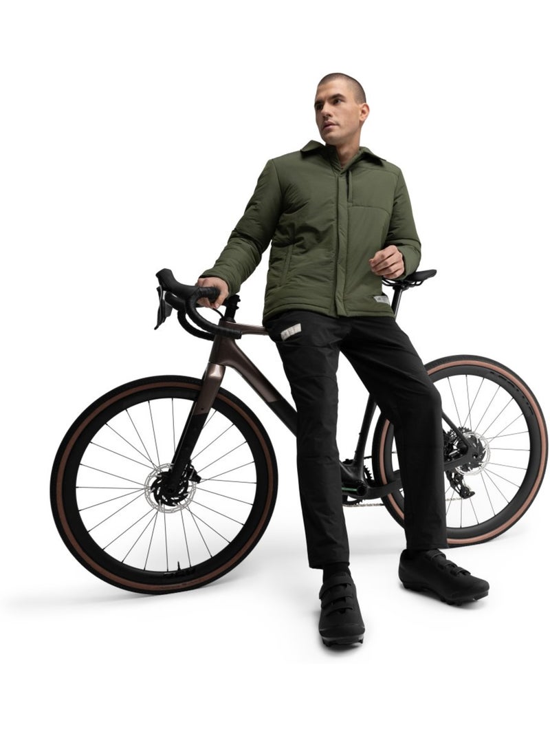 Maglia overshirt isolante da ciclismo gravel da uomo ciclismo uomo timber Verde - Kiabi