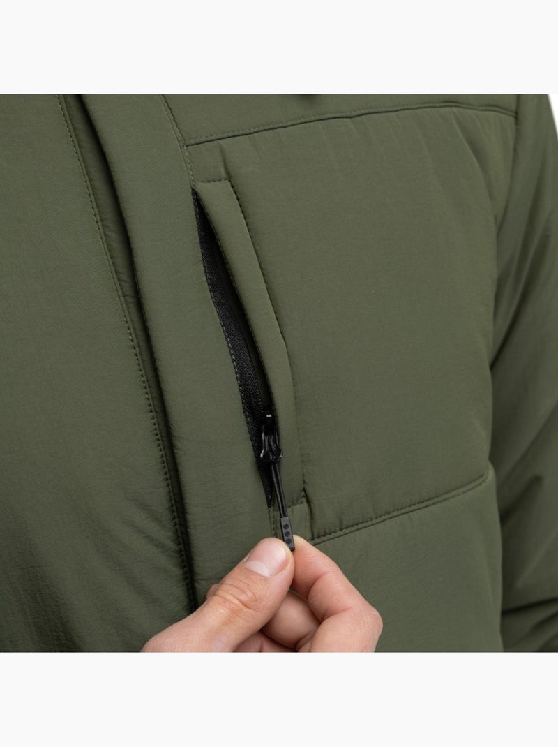 Maglia overshirt isolante da ciclismo gravel da uomo ciclismo uomo timber Verde - Kiabi