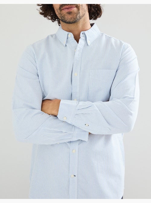 Maglia Oxford a maniche lunghe da uomo a righe, MO Fashion - Kiabi Maglia Oxford a maniche lunghe da uomo a righe, MO Fashion - Kiabi