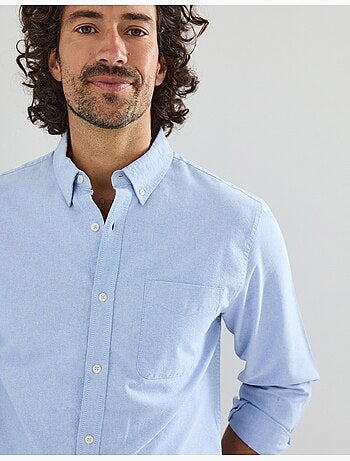 Maglia Oxford a maniche lunghe da uomo, MO Fashion