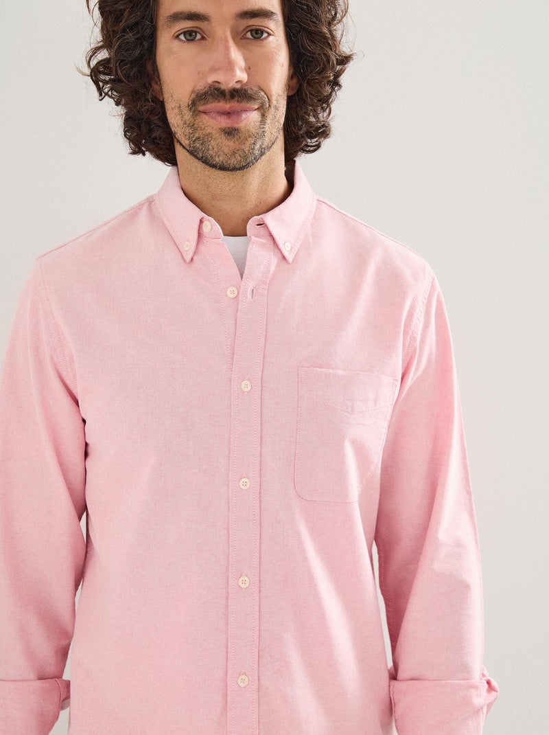 Maglia Oxford a maniche lunghe, MO Fashion Rosa - Kiabi