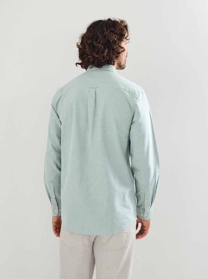 Maglia Oxford a maniche lunghe, MO Fashion Verde - Kiabi