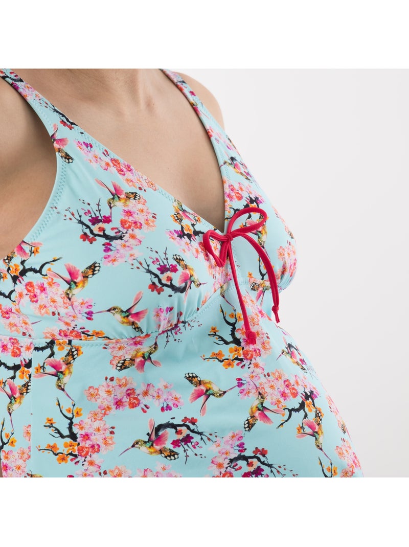 Maglia pigiama premaman e allattamento Maniche corte 'Bogema' Blu marino - Kiabi