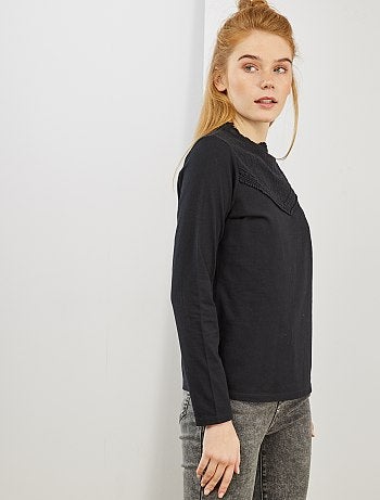 Maglia ricamo inglese - Kiabi