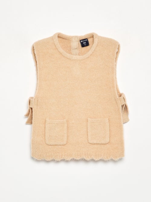 Maglia senza maniche con sciarpa rimovibile - Kiabi Maglia senza maniche con sciarpa rimovibile - Kiabi